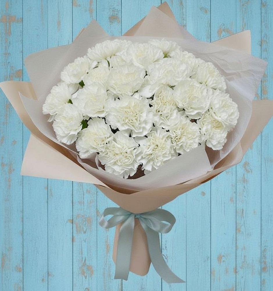 Букет цветов из: Гвоздики в Довольном