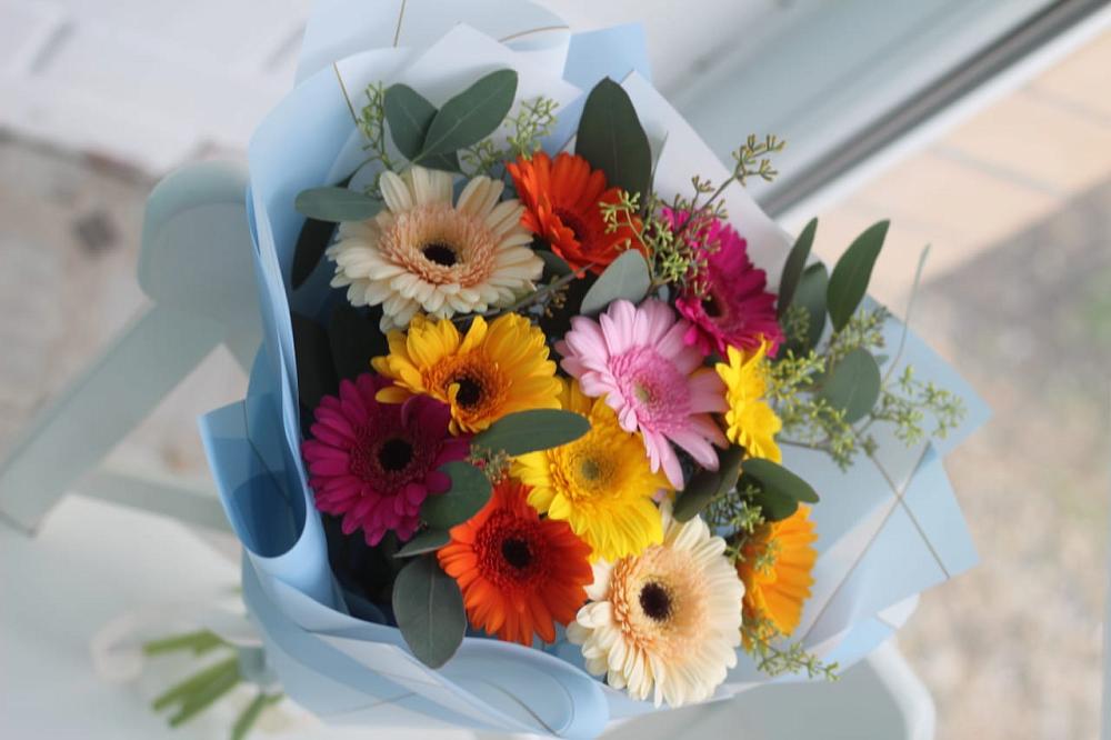 Букет цветов из: Герберы в Довольном