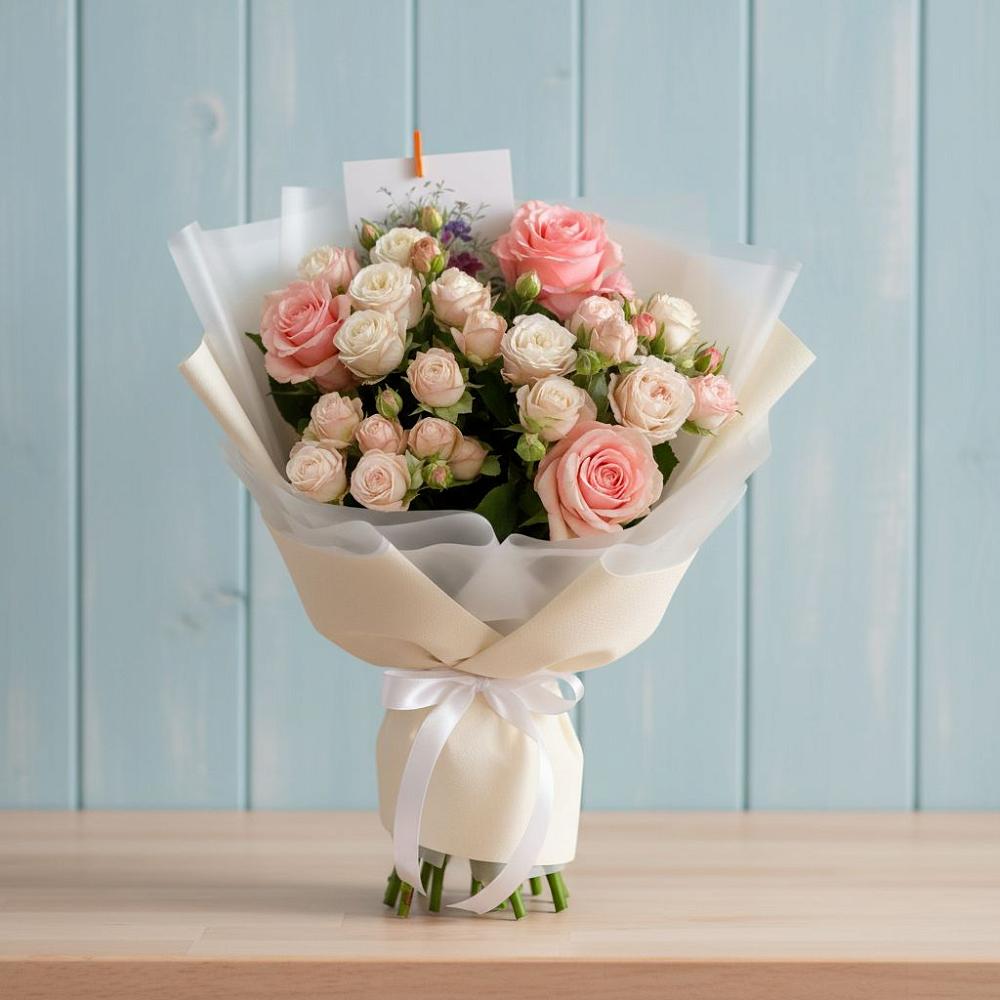 Букет цветов из: Розы в Довольном