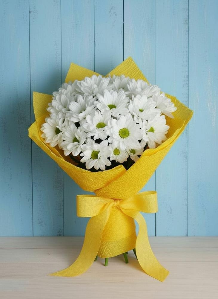 Букет цветов из: Хризантемы в Довольном