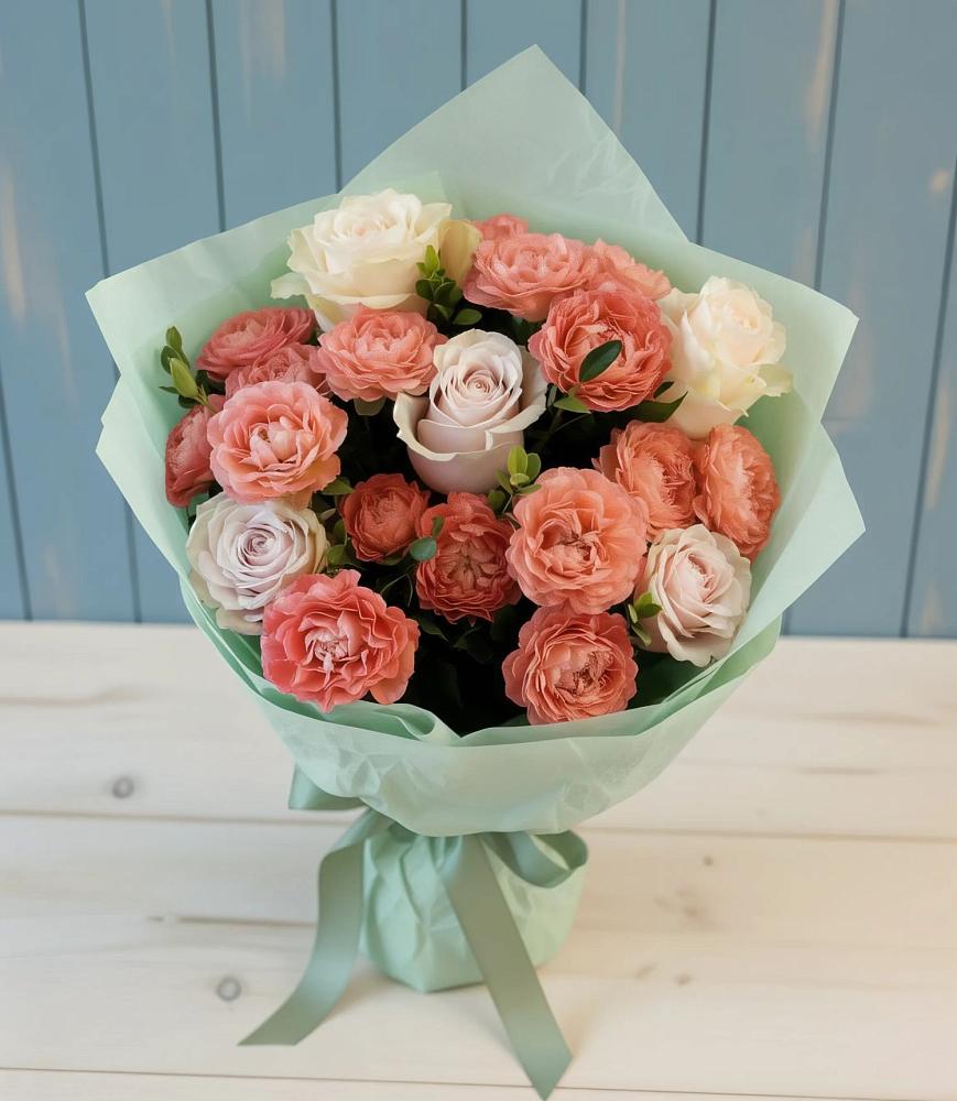 Букет цветов из: Розы в Довольном