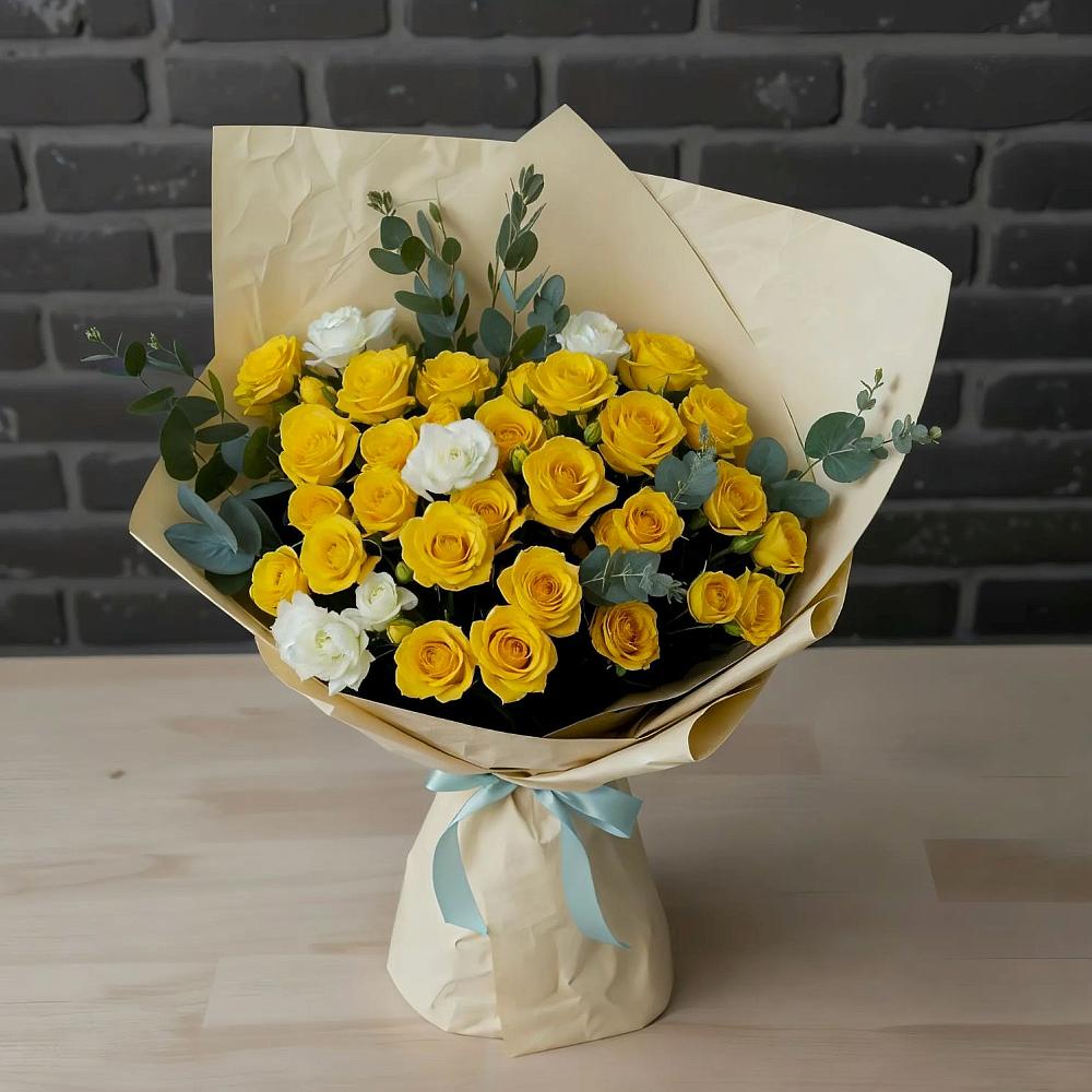 Букет цветов из: Розы в Довольном