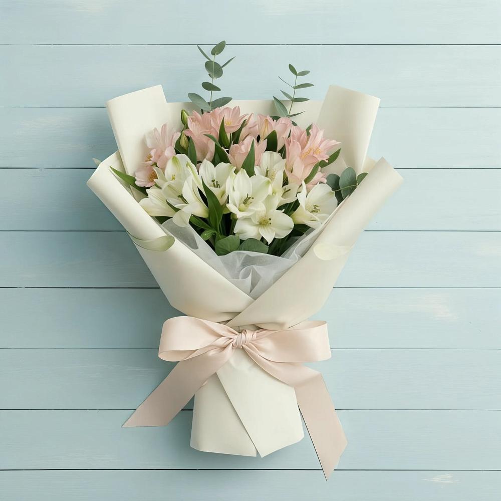 Букет цветов из: Альстромерии в Довольном