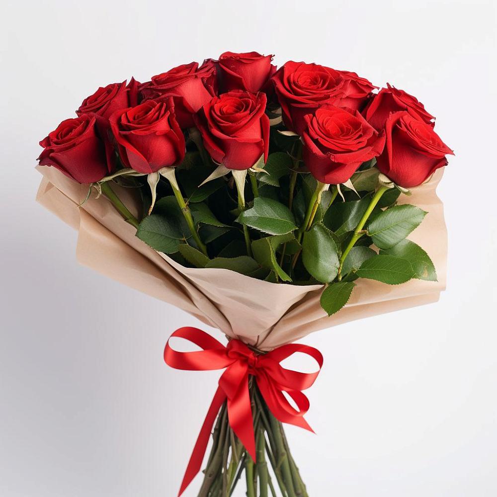 Букет 11 Красных роз Эдлесс Лав в Довольном