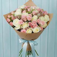 Букет цветов из:  Розы в Довольном