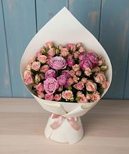 Букет цветов из:  Розы #REPLACE_PRED# Довольном